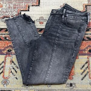 American Eagle Outfitters Washed Black Crop Jeggings